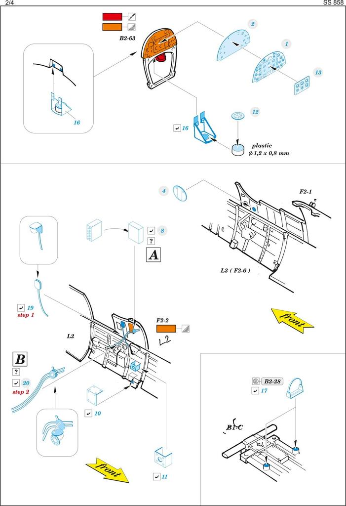 Eduard Zoom Spitfire Etched Parts Plastic Model Kit Parts EDUSS858 1/72 Mk.I (for IBG) (Airplane)