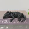 Resin Dragon Shaped Bookshelf Ornament: Western Fantasy Decor
