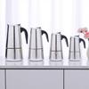 Kaffekanne Rustfritt stålfilter Italiensk espressokaffemaskin Perkolatorverktøy 200/300/450/600 ml Moka kaffetrakter kaffekanne