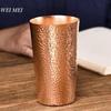 Handcrafted Vintage Pure Copper Coffee Cup,Outdoor Juice Breakfast Mug,Hammer Texture Home use 360ml Drinking Tea Cup Tableware
