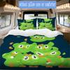 Doolingo-inspired Pattern Bedding,Quilt Set Quilt Cover Pillowcase Home Birthday Gift (1*duvet cover+2*pillowcase,without core)XSJT0917295