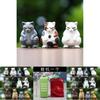 Social Cat Expressive Pvc Figurine Blind Box Novelty Car Desktop Decor Creative Gift For Collectors