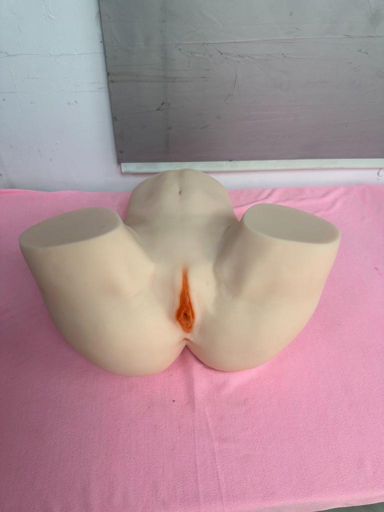 Half Body Without Arms Skin Color Big Ass Real Touch Sex Doll Realistic Vagina Female Ass Toy Masturbator
