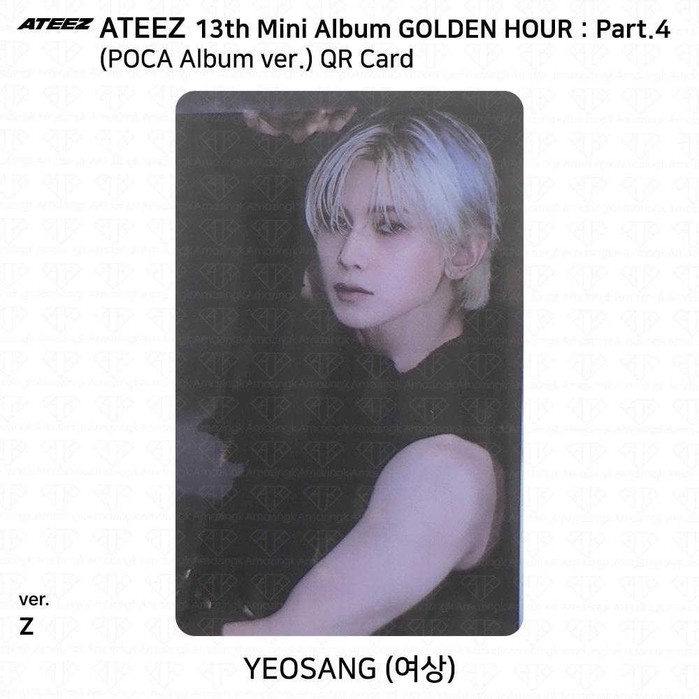 ATEEZ 13. Mini-Album Golden Hour Teil 4 POCA Album Version. Fotokarte