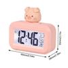 Mini Cute Multifunctional Alarm Clock with Temperature Display Digital Alarm Clock Calendar Clock Desktop Table Clock Home Decor