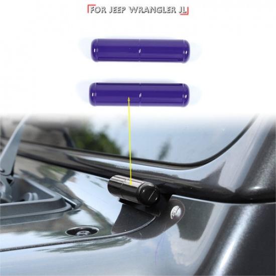 Purple ABS Front Windshield Hinge Trim For Jeep Wrangler JL JT 2018+ Accessories
