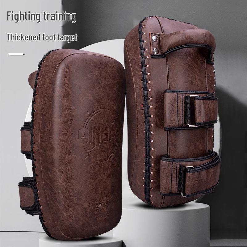 

Изогнутая подушка для ударов ногами муай-тай - Профессиональная тренировочная утолщенная подушка для ног и рук для бокса и саньда.