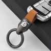 crbuk5 Luxury Leather Metal Key Chain Fashion Keychain Key Ring For Volvo XC90 V90 V60 XC60 V40 S80 S60 S90 C40 XC40 V70 XC70 C30 C70