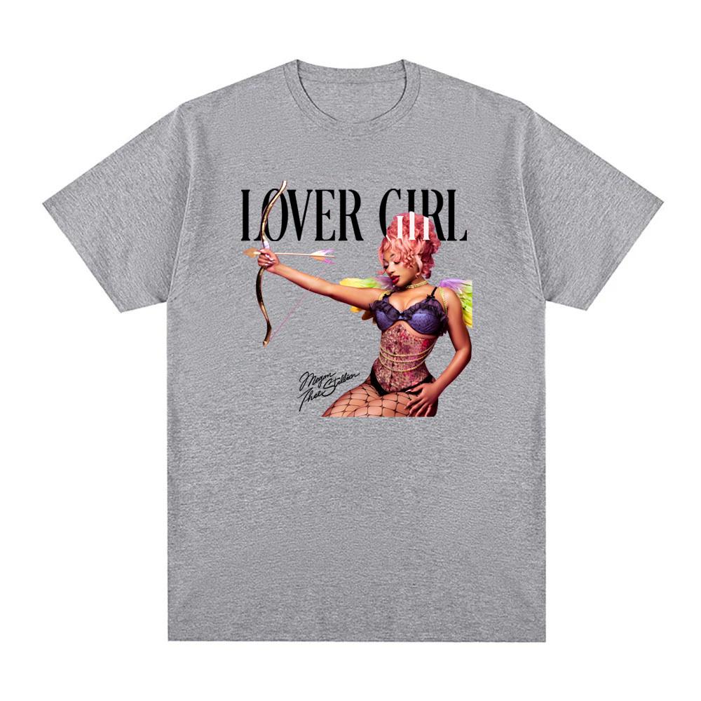 LOVER GIRL T-SHIRT Megan Thee Stallion NEW Album Graphic Printing 100%Cotton High QualityTee-shirt Summer O-neck FemaleMale Tees