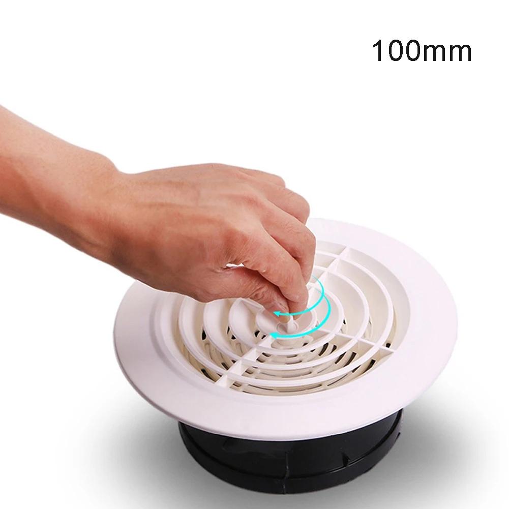 1 X Round Air Vent Louver Grille Cover Outlet Adjustable Exhaust Vent Ducting Ventilation-Grilles 75mm-150mm Air Vent Cover
