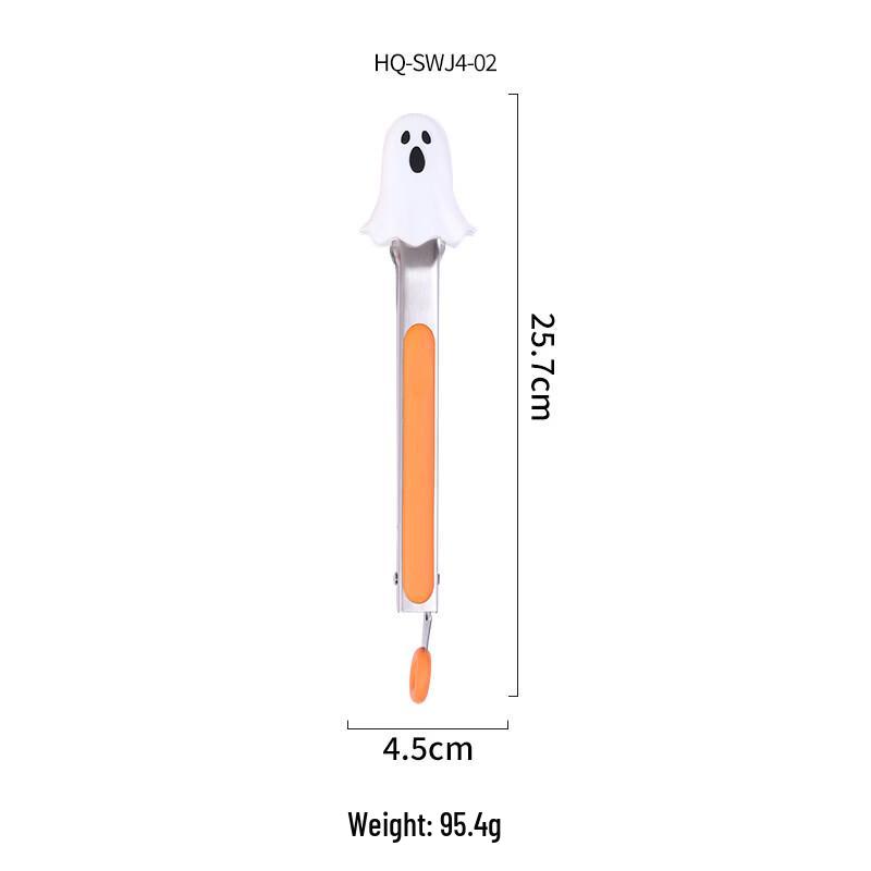 abdo White Ghost Multifunctional Stainless Steel Food Tongs