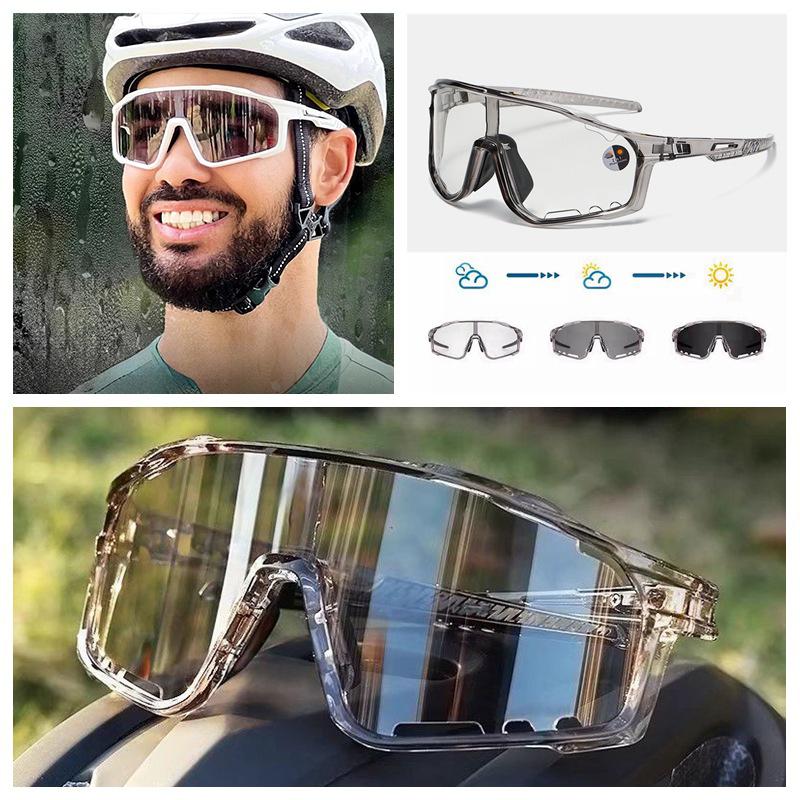 Cycling Glasses Photochromic Sunglasses Men Women Mountain Bike Road Eyewear  Bicycle Riding Outdoor Sports Hiking Goggles