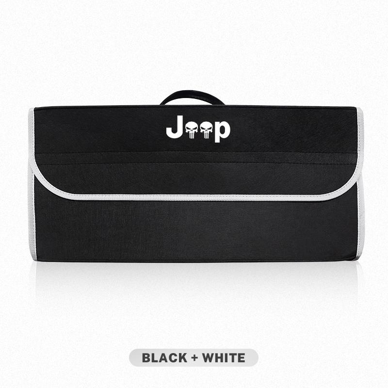 Car Folding Storage Box Large Capacity Felt Organzer Bag For Jeep Wrangler JK Gladiator Renegade Grand Cherokee Wagoneer Avenger