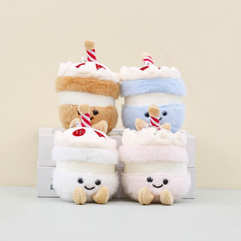 Cake Candle Cute Keychain Cartoon Girl Kids Backpack Decorative Pendant Doll