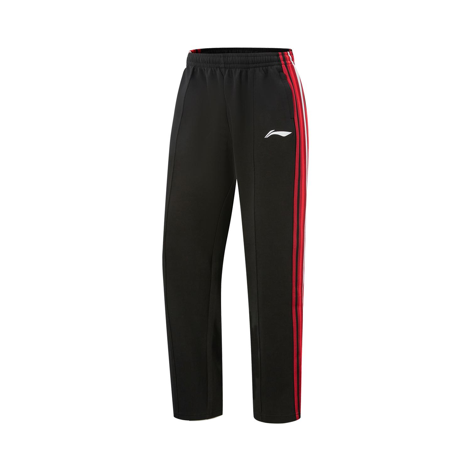 

Li-Ning Basketball Series Simple Soft Comfortable Versatile Striped Loose Mid-Rise Casual Pants Men bottoms AKLVG13-2 S