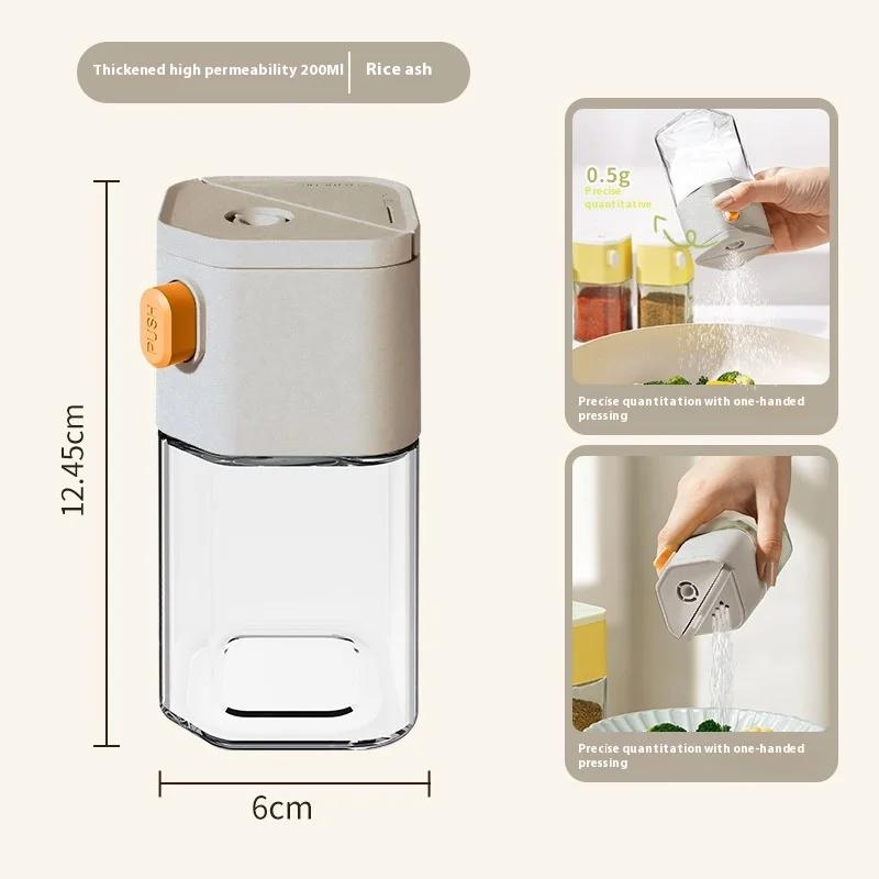 

Seasoning Bottle with Precise Control Precision Salt Spice Shaker Set with Moisture-proof for Camping for Salt for Quantitative