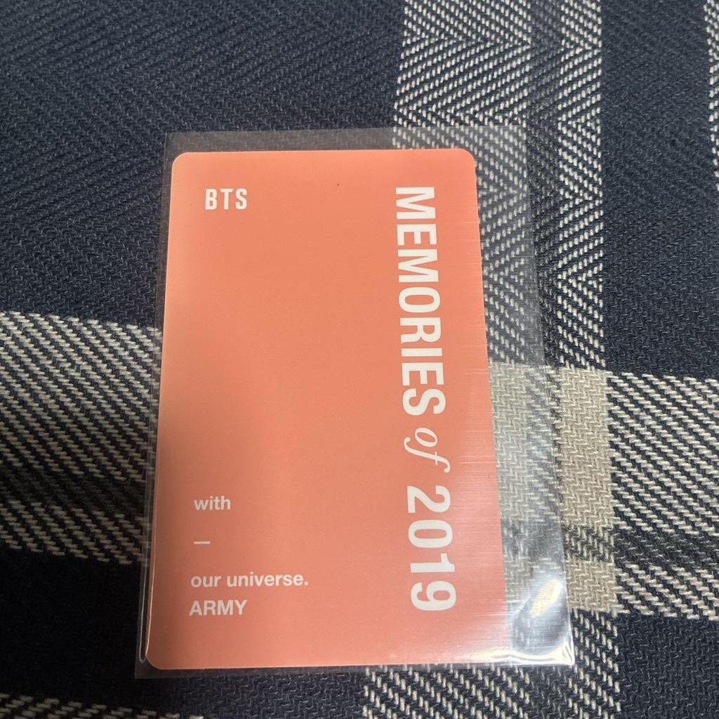 [USED] MEMORIES OF 2019 Trading Card Jungkook