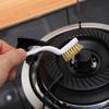 Stove Gas Kitchen Brush With Copper Steel Nylon Bristles For Tough Grease Removal