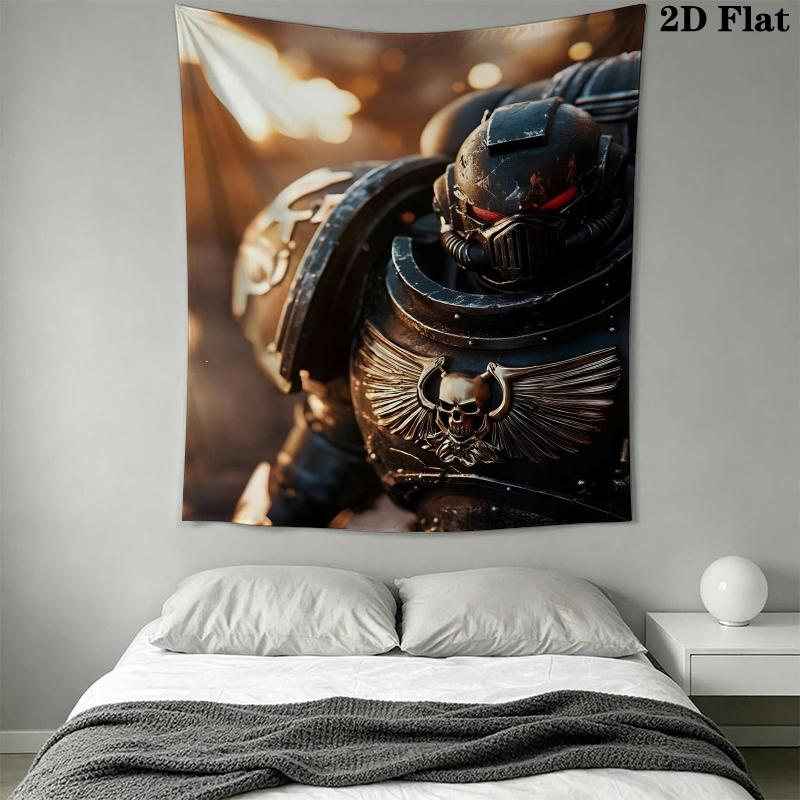 Warhammer 40K Wall Tapestry Aesthetic Wall Hanging Printed Fabric Blanket Decorative Tapestries for Bedroom Living Room Home Decor