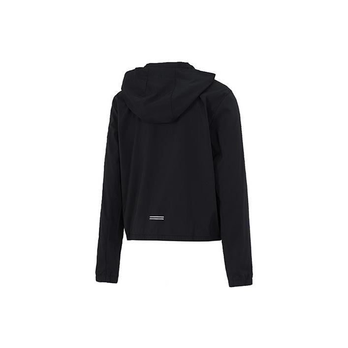 Nike Solid Color Logo Hooded Sun-Protective Jacket Women Outerwear Black DH1991-010