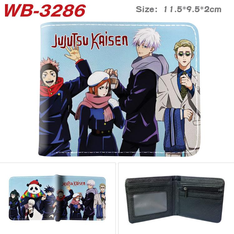 Jujutsu Kaisen Anime Wallet Gojo Satoru Yuji Itadori Print Short Bifold Card Holder Coin Purse PU Leather for Men Women 1pcs