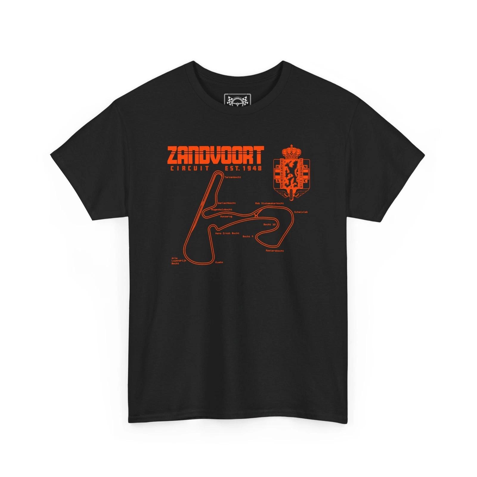

Zandvoort Race Track T-Shirt - Netherlands Orange Army Tee - Formula Racing Gift 3XL