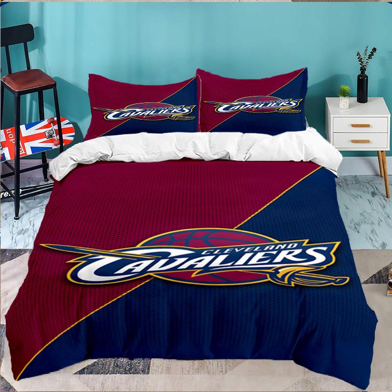Cleveland Football 3pcs Bedding Set,Including 1pc Duvet Cover And 2pcs Pillowcases Perfect Gift for Christmas,Ideal for Bedroom, Dormitory