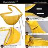 [Angel Moon] Crossbody Bag for Women, PU Leather, One-Shoulder, Half-Moon Bag, Photogenic, Instagrammable, SNS-worthy, Fashionista, Feminine, Cute, Ad