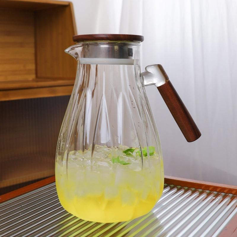 

Чайник для холодной воды из грецкого ореха с высокой термостойкостью, большой емкости, для гостеприимства, для воды, сока, холодной кипяченой воды 1800Ml