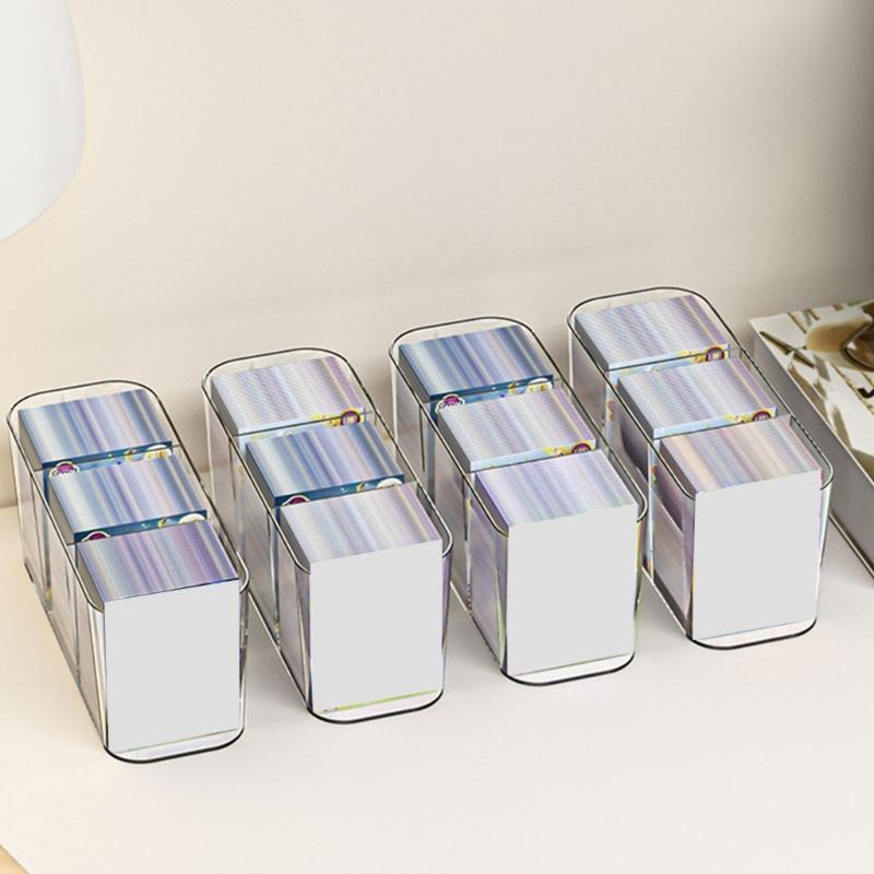 High Capacity Clear Craft Organizer Box Beads Storage Container with 4 Inner Boxes Large Capacity Clear Card Holder