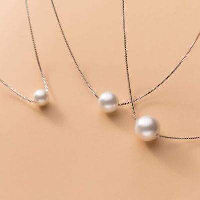 High-quality Pearl One-point Chain Silver 925 Necklace N048