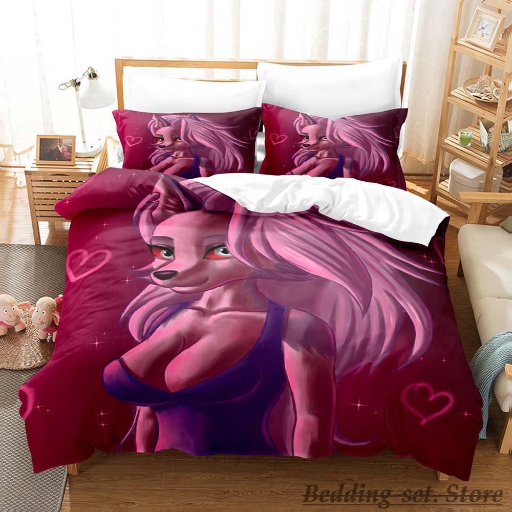 2023 Loona Boss Bedding Set Single Twin Full Queen King Size Bed Set Adult Kid Bedroom Duvetcover Sets Anime Parure De Lit Bed
