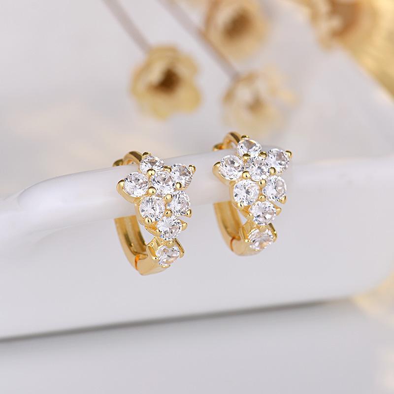 

Женские серьги из медного сплава с цирконом Lindon - Серьги-подвески в подарок на свадебную вечеринку золотой