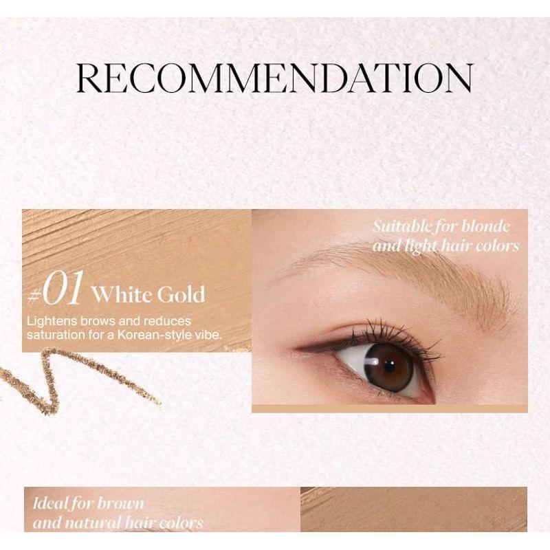 JOOCYEE - 2 In 1 Eyebrow Pencil & Cream - 3 Colors