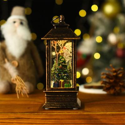 Multicolor Christmas Lantern LED Lights Lighting Christmas Wind Light Xmas Decor Snow View Christmas Decoration Party Supplies