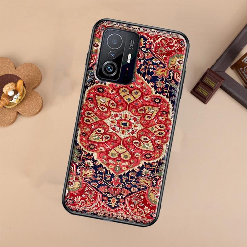 Persian Carpet Floral Pattern Case For Xiaomi 14T 11T 12T 13T Pro 13 14 Ultra POCO X7 Pro X3 X5 F3 F5 F6 M6 X6 Pro Cover