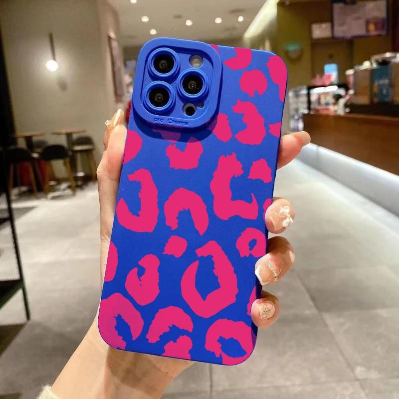 

Leopard Design Camera Lens Protective Phone Case For iPhone 16 Cases iPhone 15 14 13 12 11 Pro Max XS XR 7 8 Plus Silicone Cover iPhone XR