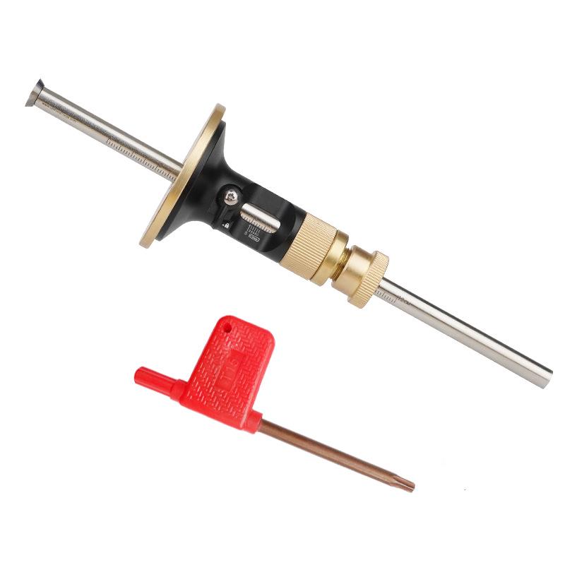 European Woodworking Marking Gauge with Carbide Blade and Fine-Tuning Capability