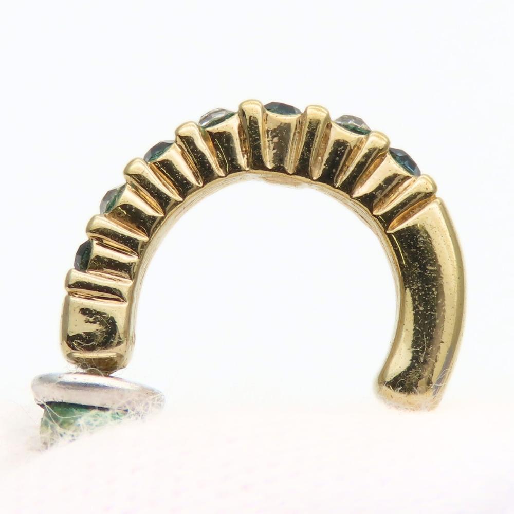 Used SWAROVSKI Pierce metal/Rhinestone 3.0g Gold Halfling