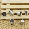 10 Pcs Antique Hard Metal Brass Sewing Thimble Needles Partner Finger Protector DIY Sewing Tools