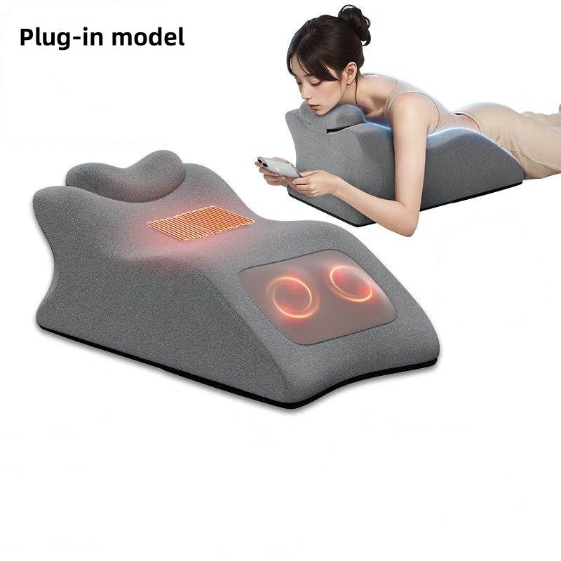 4-in-1 Chest & Abdomen Massage Cushion Plank Cervical Body Massage Pillow Multifunctional Bed Pillow For Kneading Neck Shoulders
