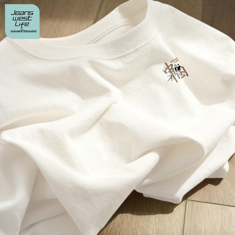 Мужская хлопковая футболка с принтом JEANSWEST LIFE L
