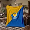Leicester City Football Print Flannel Blanket Soft Warm Sofa Bed Throw Blanket For Home Office Bedroom