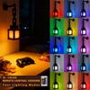 Pixel Lantern Night Light USB Rechargeable LED 16 Color Remote Wall Mount Desktop Mood Light for Kids Bedroom Home Decor