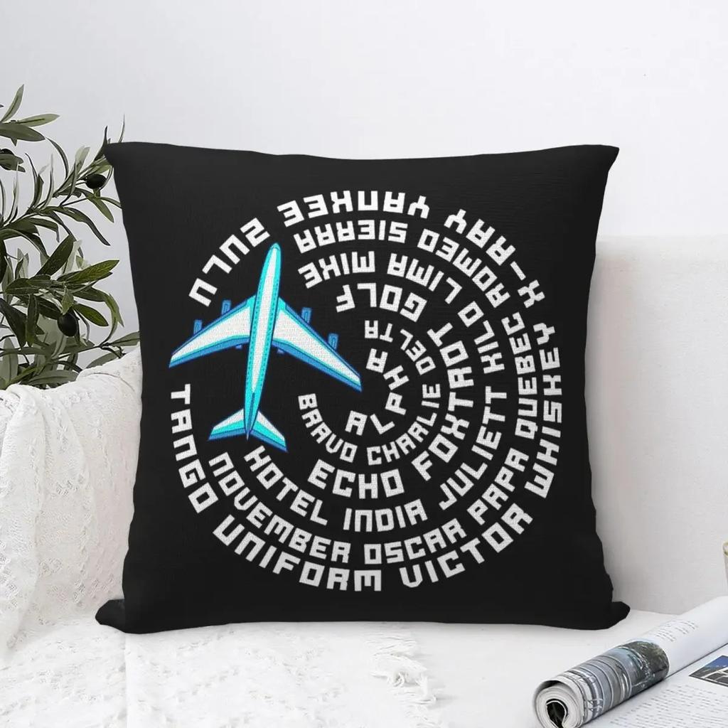 Pinyin List Lot Prezent Samolot Pilot Samolotu Nadruk Poszewka na Poduszkę Sofa Poszewka na Poduszkę Wystrój Domu Impreza Samochód Pościel