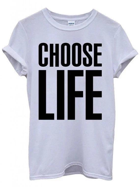 Choose Life TShirt Inspired By Wham Fancy Dress TShirt M