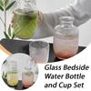 2-in-1 Clear Glass Pitcher & Cup,540ml Capacity, Premium Glass, Perfect For Home & Office Use, Easy To Clean N3J1