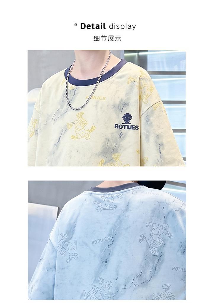 Children's Set for Boys 2026 New Trendy and Stylish Summer Clothes Korean Edition Cool and Stylish Short Sleeve Two Piece Set
