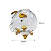 Clear Glass Pig Piggy Bank, Jar Cute