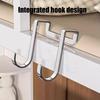 Over Cabinet Door Hook Stainless Steel Door Hanger for Closet Kitchen Cabinet Wardrobe Dorm Bathroom